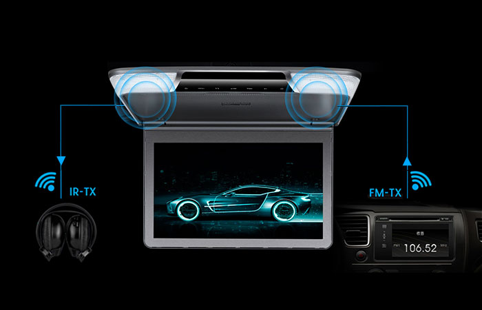 Built-in IR FM Transmitters Speakers