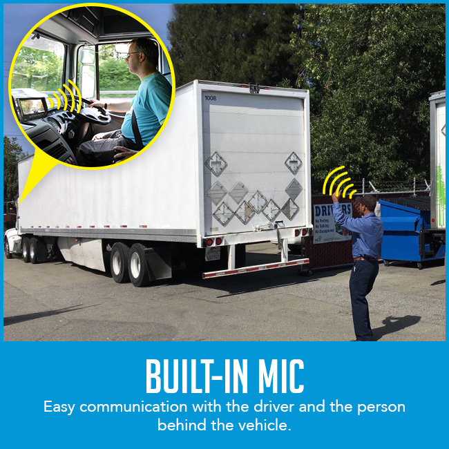 Built-in Mic Backup Camera