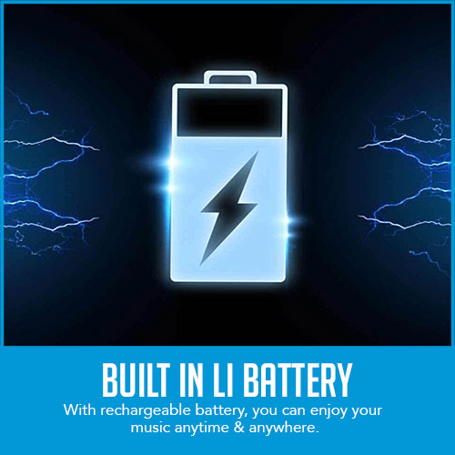 built in LI battery