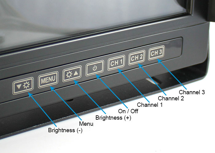 Backup Camera Monitor Labels