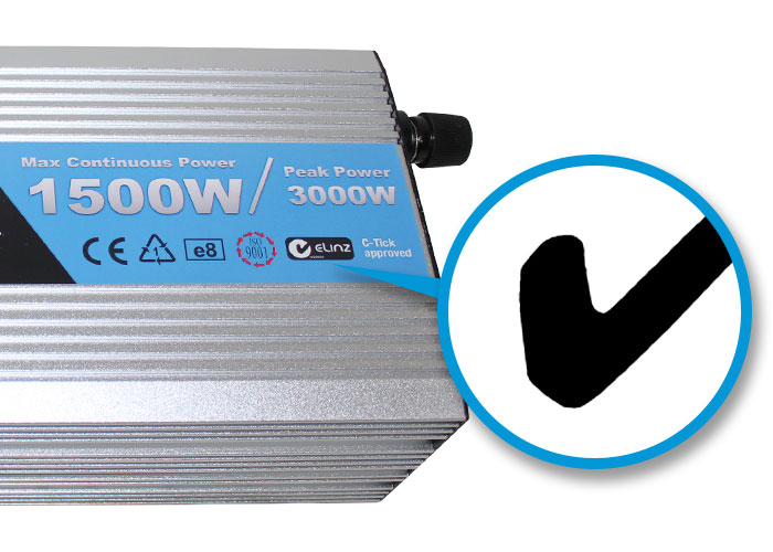 C-Tick mark Power inverter