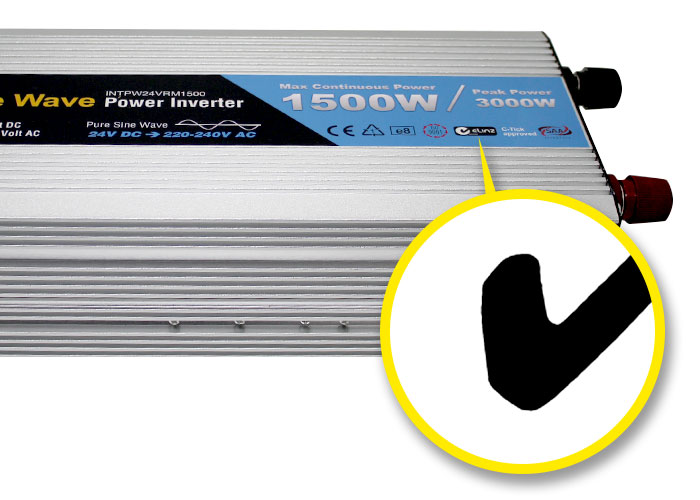 C-Tick mark Power inverter