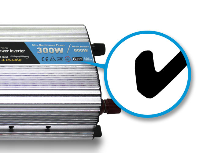C-Tick mark Power inverter