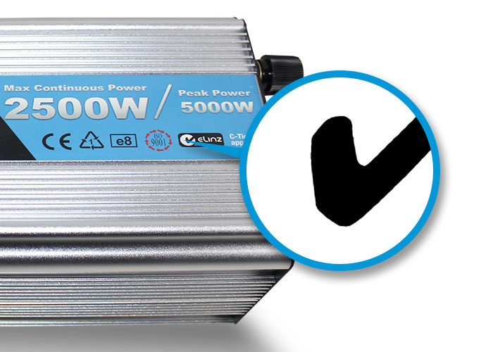 C-Tick mark Power inverter