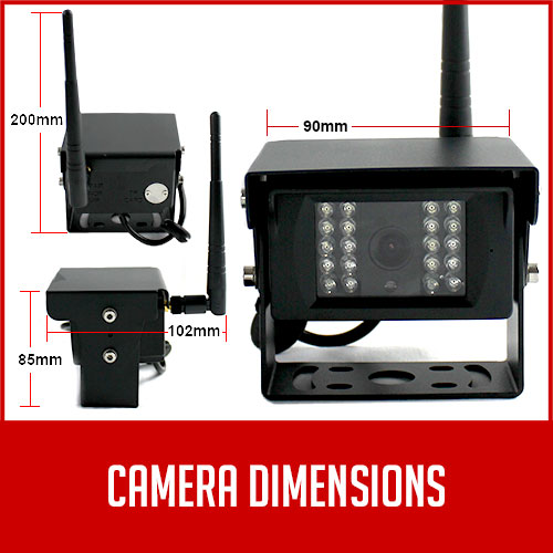 CCD Reversing Camera Dimension