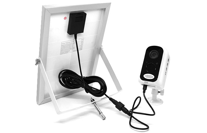 Security Camera & Solar Panel Connection