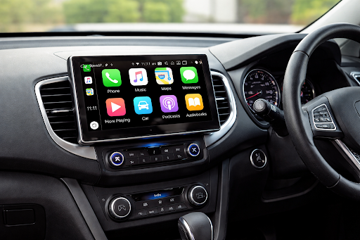 car entertain systems installed in a car