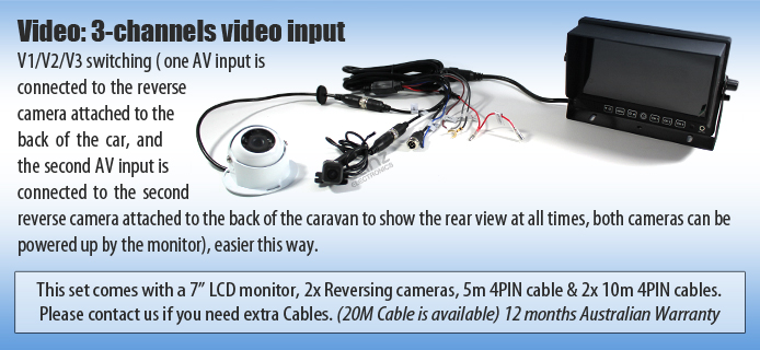 Video Input car reversing camera