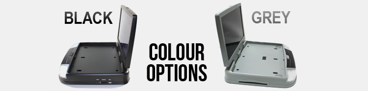 DVD player in car roof colour options