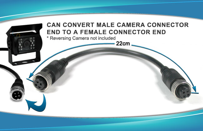 reversing camera and 4pin female connector