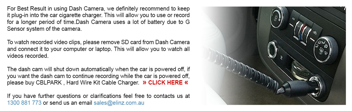 DashCamera Car Charger
