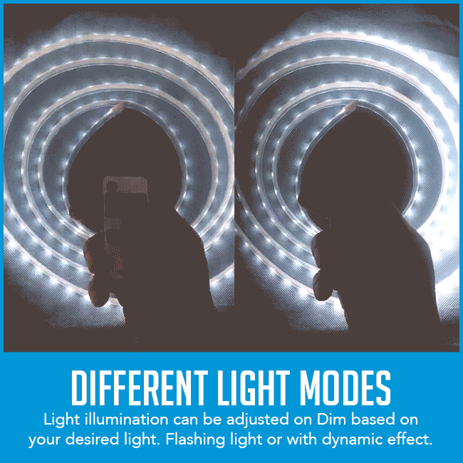 dimming and strobe light modes on led light bar strip