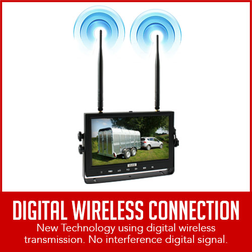 Digital Wireless Connection 9 inch Reversing Camera Monitor