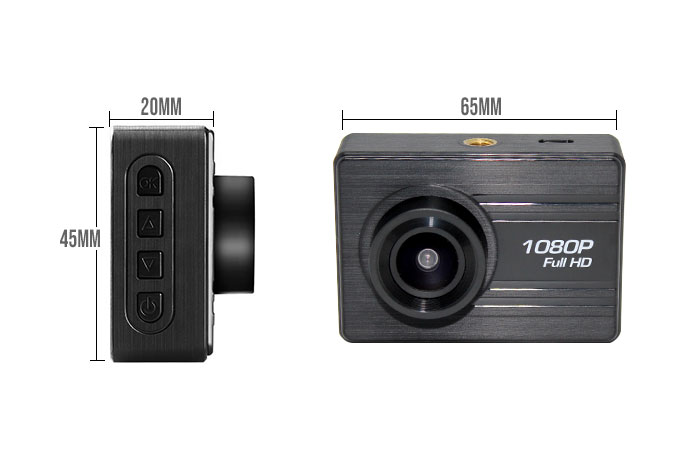 4k60fps action camera Dimension