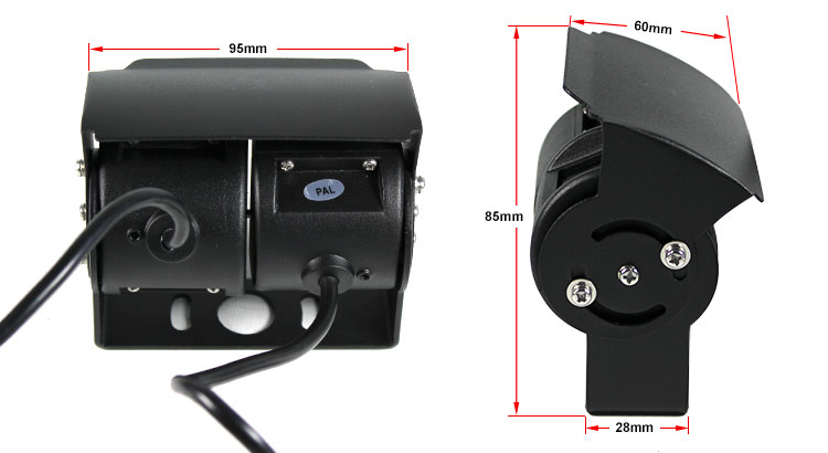 Monitor specifications- reversing camera system M48RVSMALL