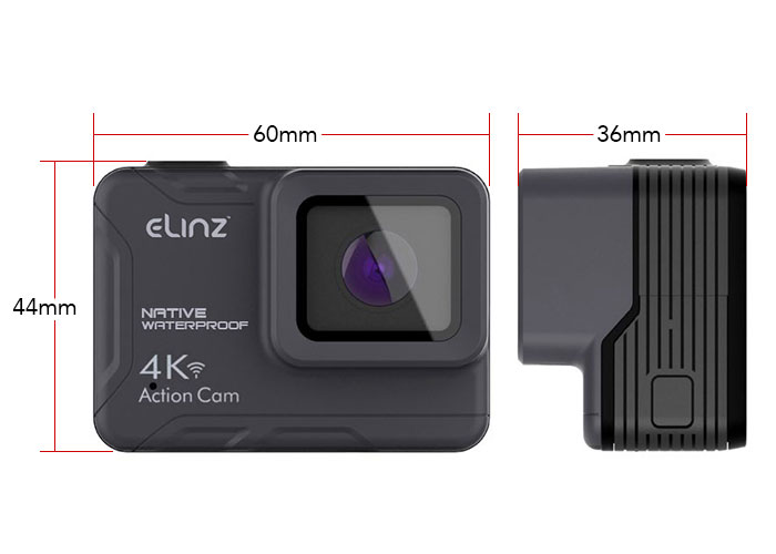 Action Camera dimensions