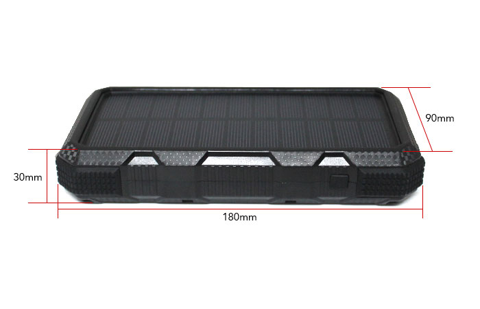 Wireless Solar Powerbank Dimensions