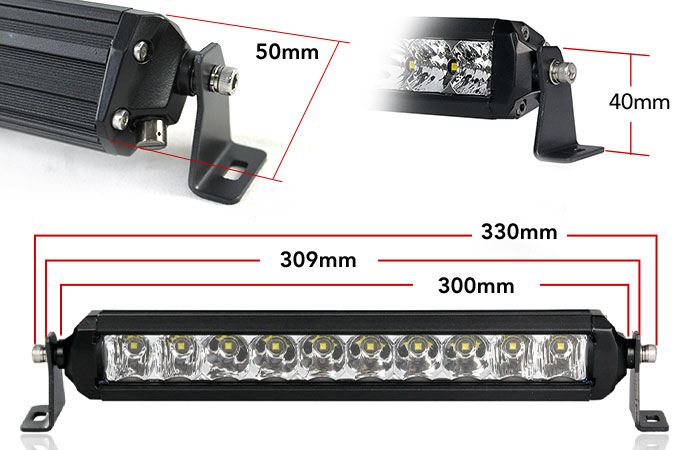 1 Row 10 inch LED Light Bar