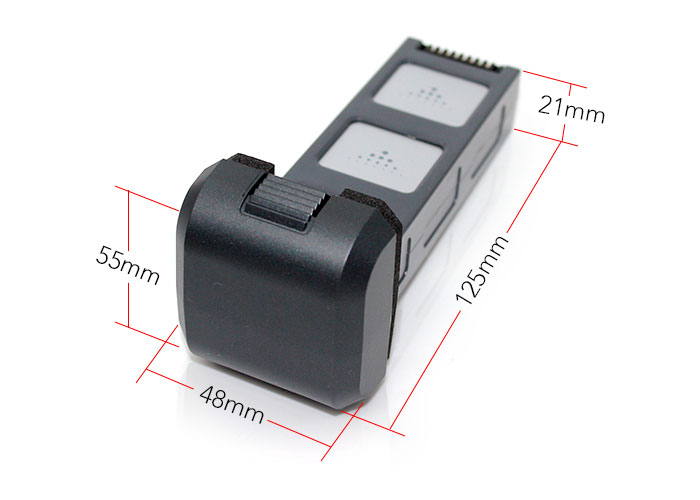 MJX B4W Drone Battery Dimensions