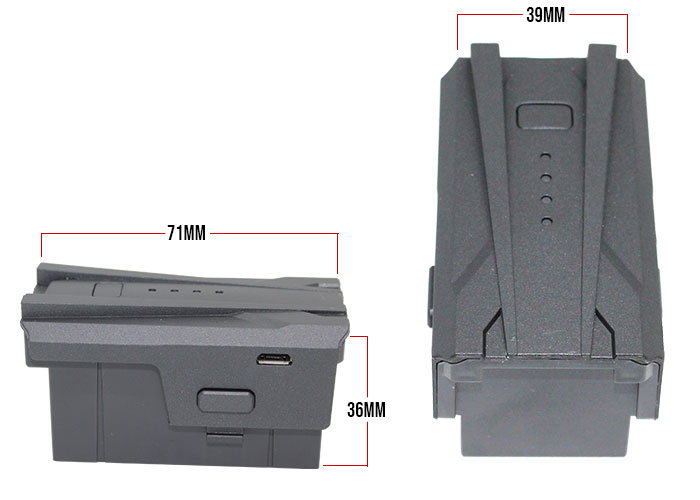 JJRC Drone Battery Dimensions