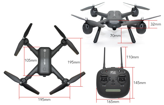 Drone Camera Quadcopter Dimensions