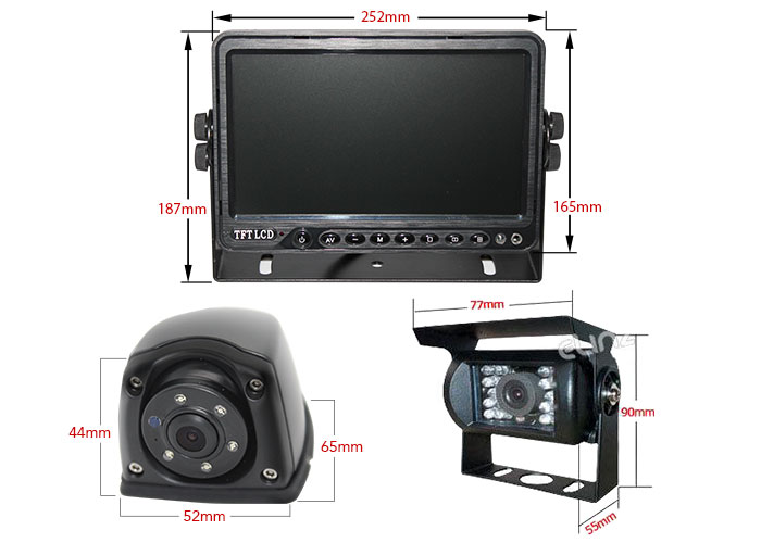 Camera and Monitor Dimensions
