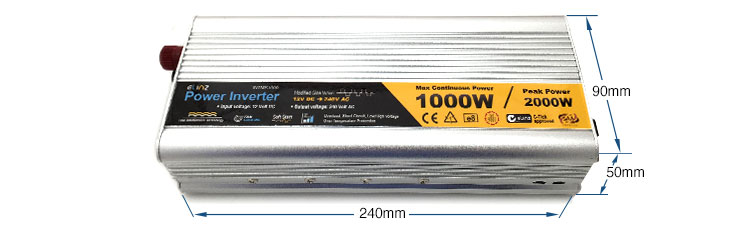 modified sine wave inverter dimension