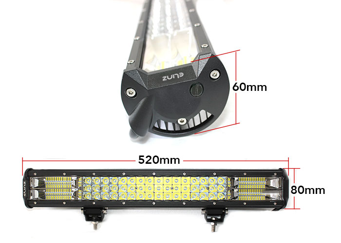 20" LED Light Bar Dimensions