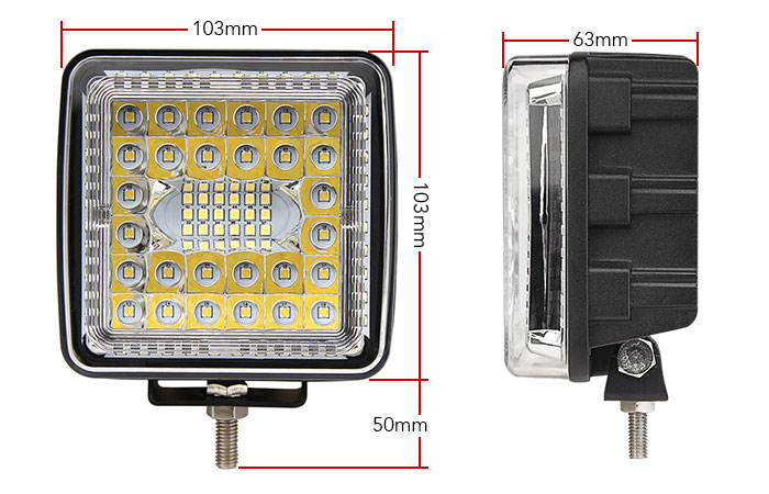 Dimensions 7 inch CREE LED Work Light Bar