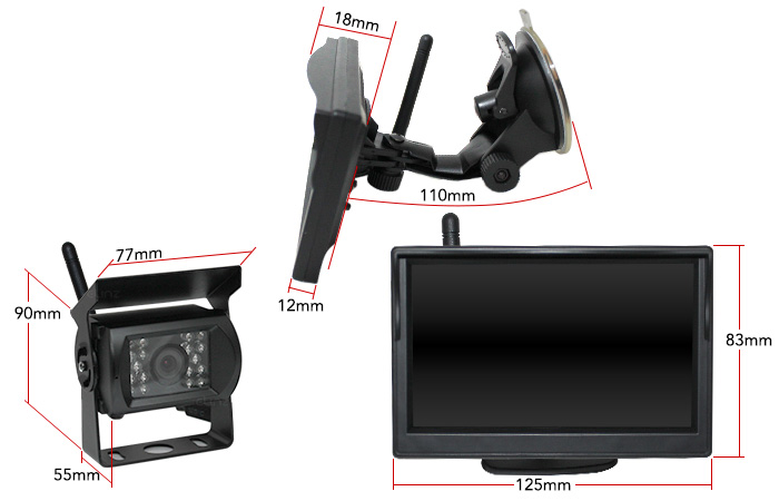 Rearview Monitor Remote Control