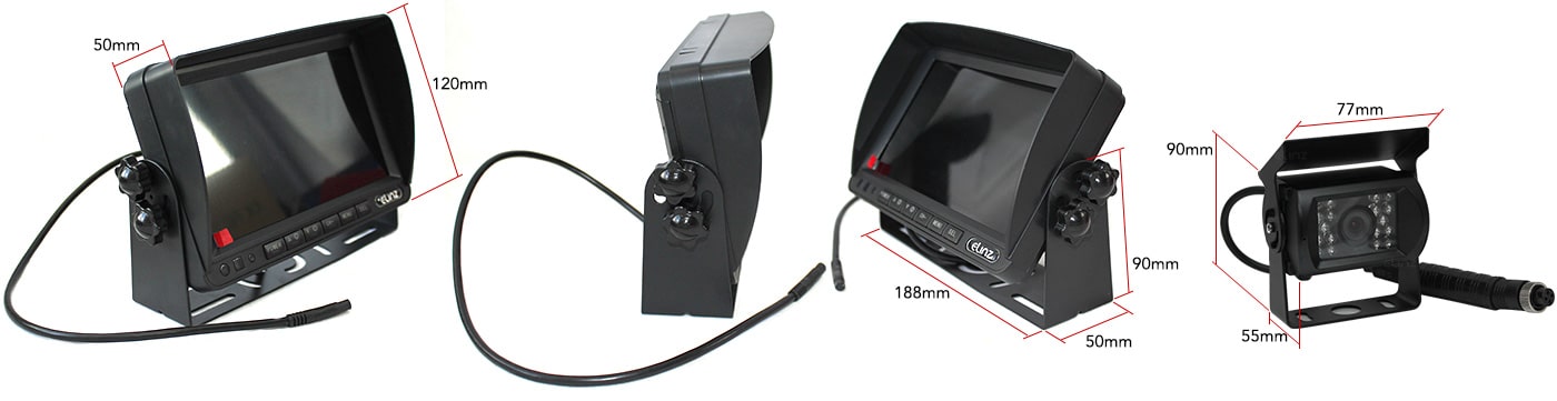 Dimensions Rear View Camera Kit