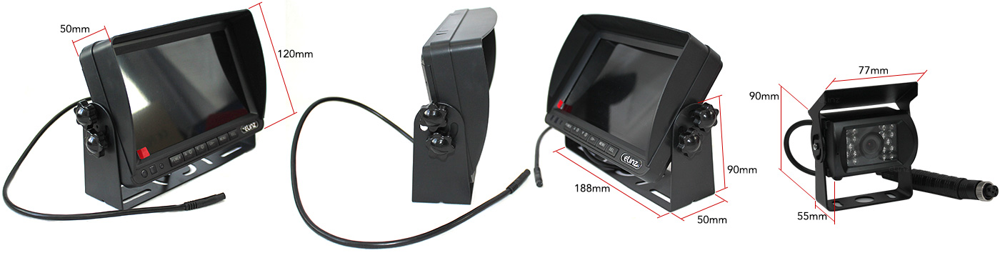 Dimensions Rear View Camera Kit