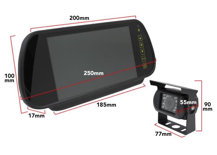 Camera and Monitor Dimensions