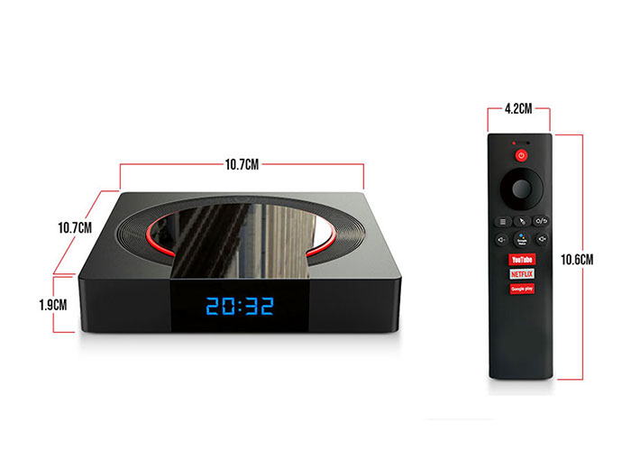 TV Box, remote labels