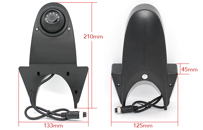 Dimensions roof camera mount