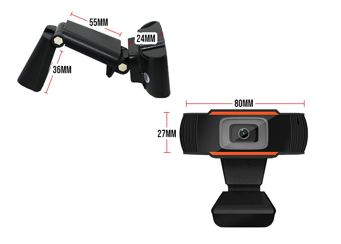 HD Webcam Dimensions