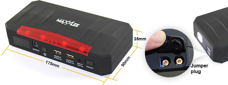 maxxlee battery charger dimensions, 175mm length, 90mm wide, 35mm thick