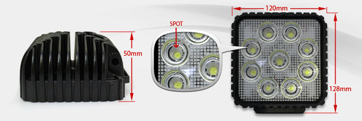 dimension LED work driving lights