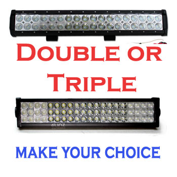 double and triple row led light bar