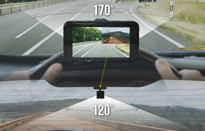 170 Degree Wide Angle Dash Camera
