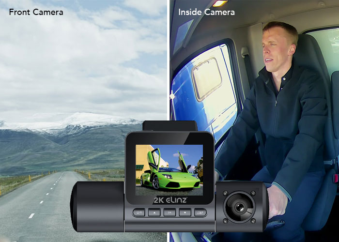 Dashboard Cam Dual Channel 1080P Recording
