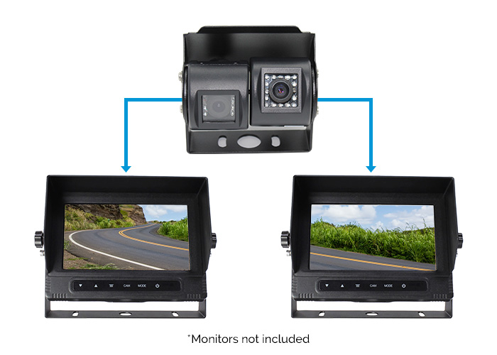 Dual Joint Twin Bracket Reversing Camera