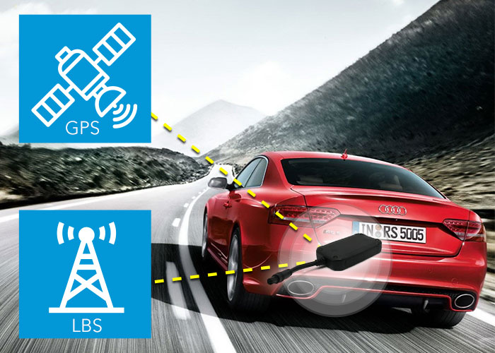 Dual mode tracking (GPS and LBS)