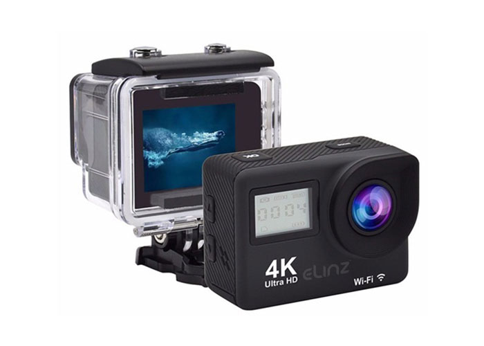 action camera front and back view