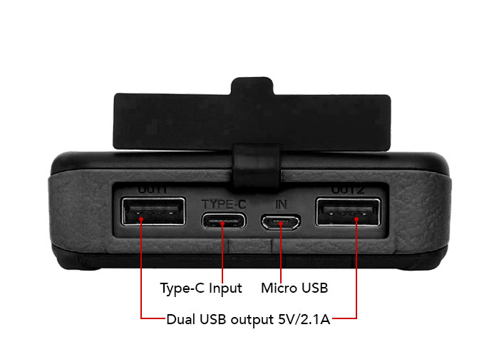 Dual USB Ports & Input Ports Power Bank