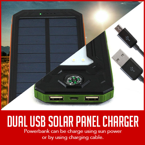 dual usb solar power bank