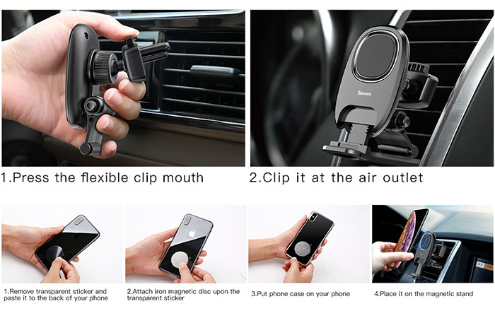 Airevent Clamp Phone Holder