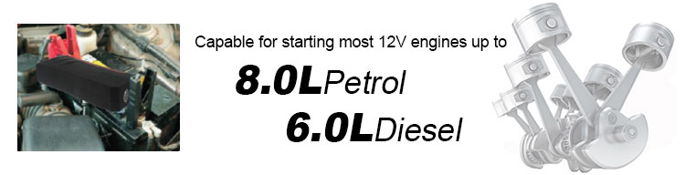 capable for starting most 12v engines