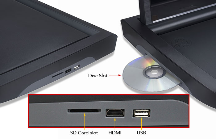 Roof Mount DVD Player with HDMI input