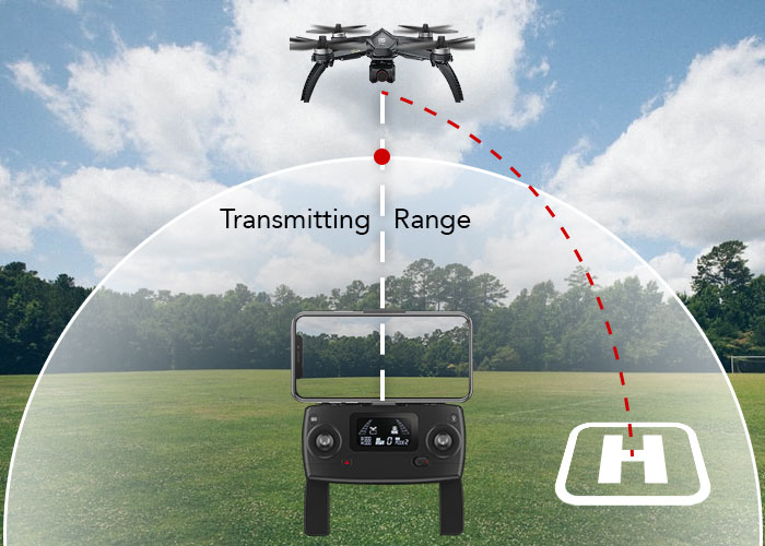 Failsafe return camera drone